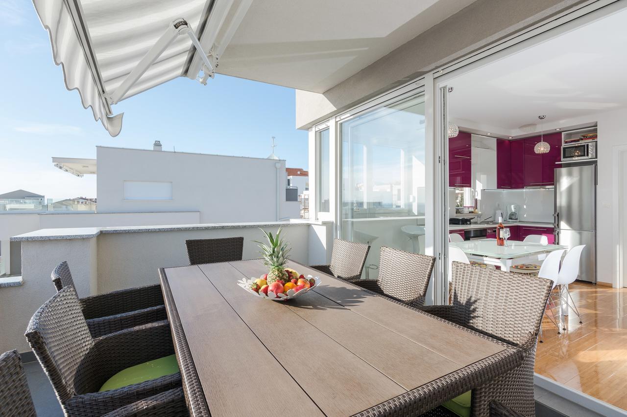 Ferienwohnung Fucshia Dreams, Brand New Penthouse For 8 Novalja Exterior foto